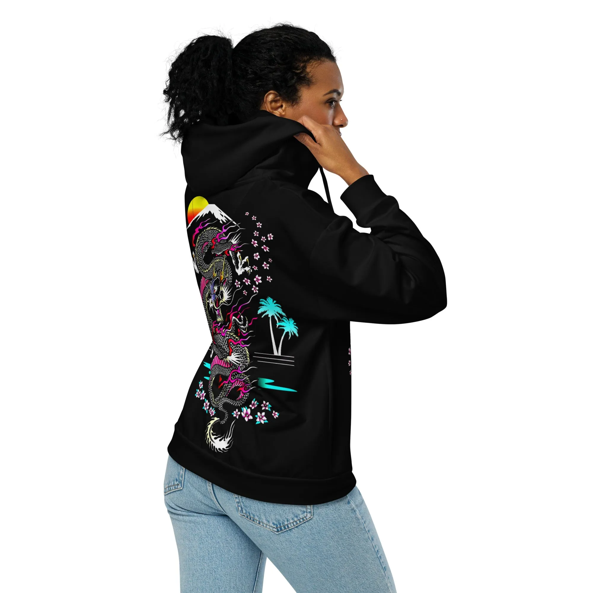 Tokyo Dragon Unisex Zip Hoodie