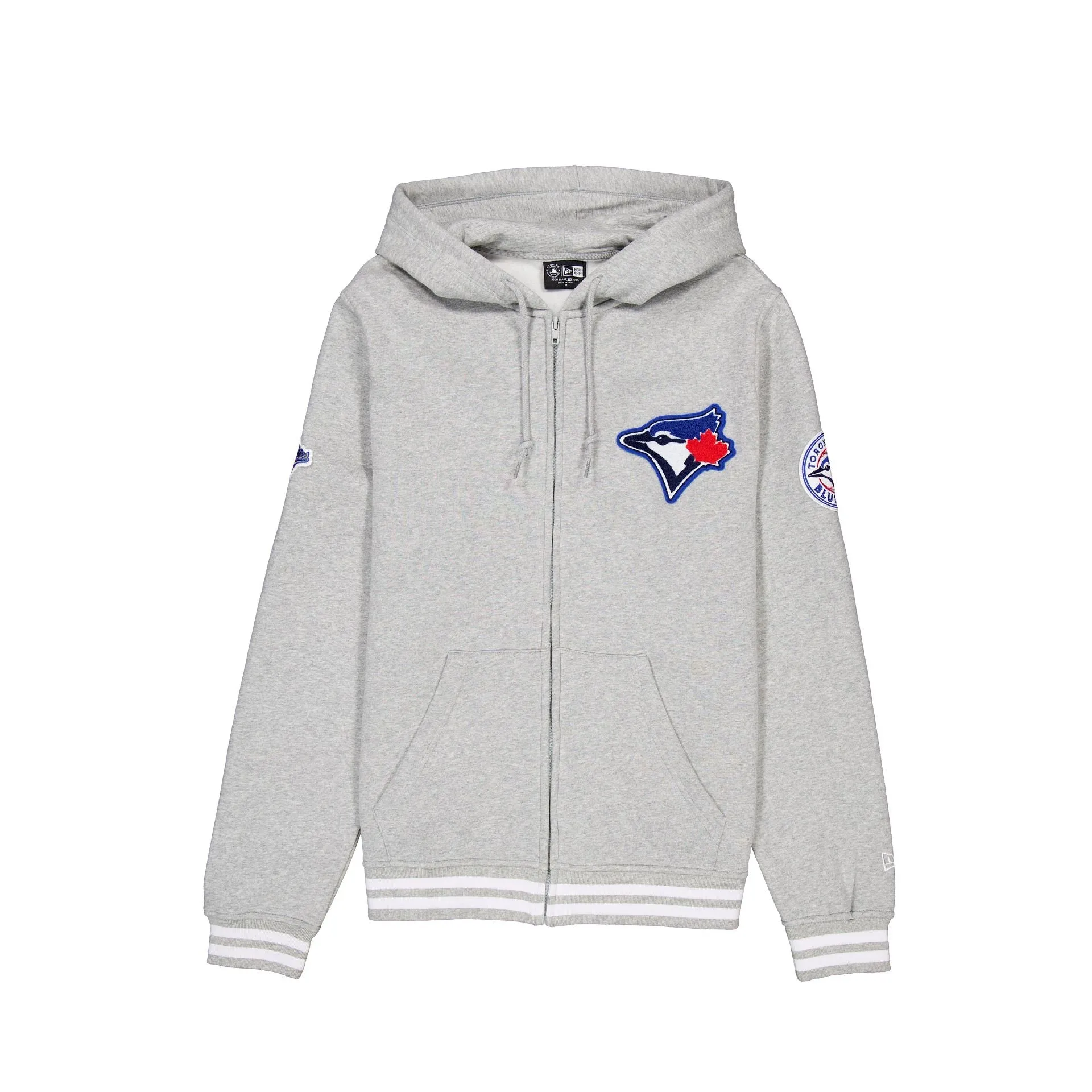 Toronto Blue Jays Gray Logo Select Full-Zip Hoodie