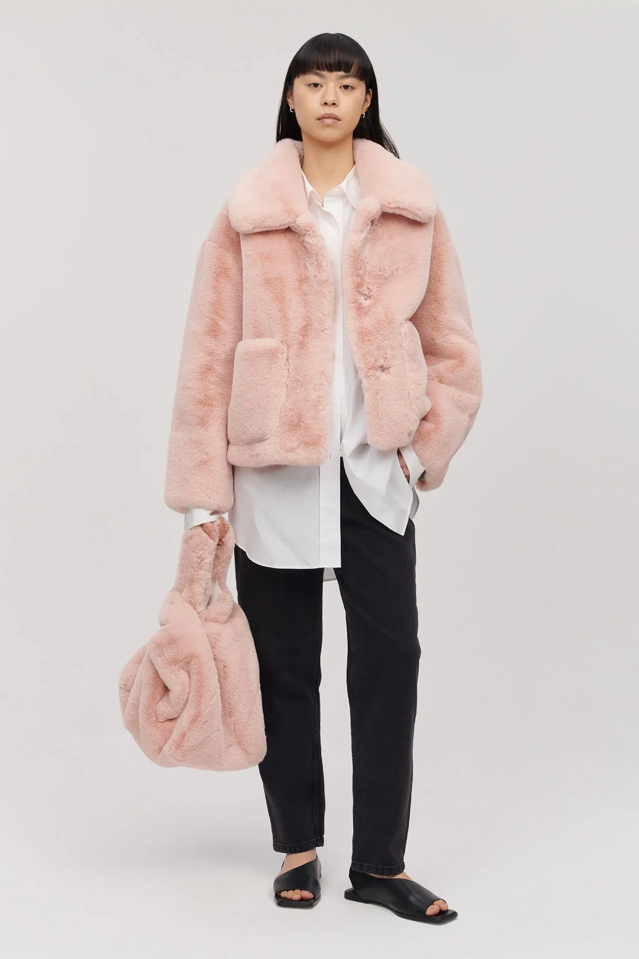 TRACI COAT SOFT PINK