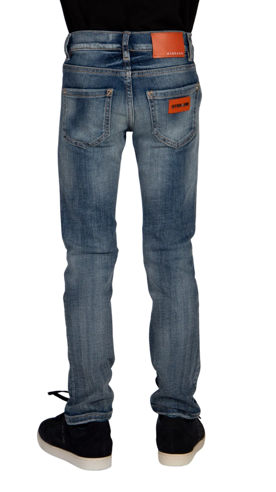 TWO CUT PLAIN WASHING JEANS KIDS | DENIM