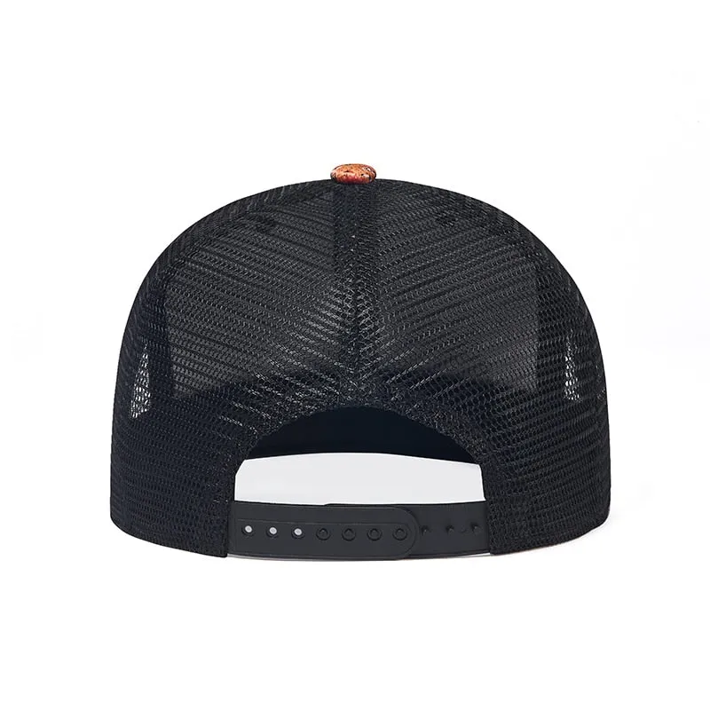 Unisex Casual Summer Graffiti Flat Brim Snapback Baseball Mesh Cap