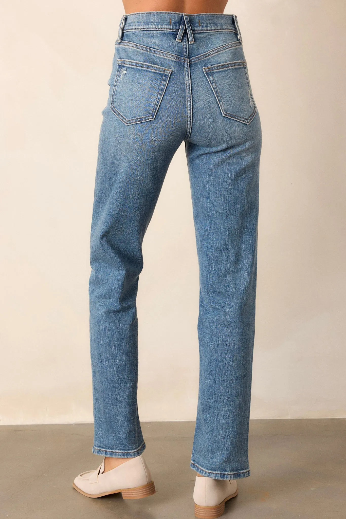 Urban Symphony Medium Wash Straight Leg Jeans