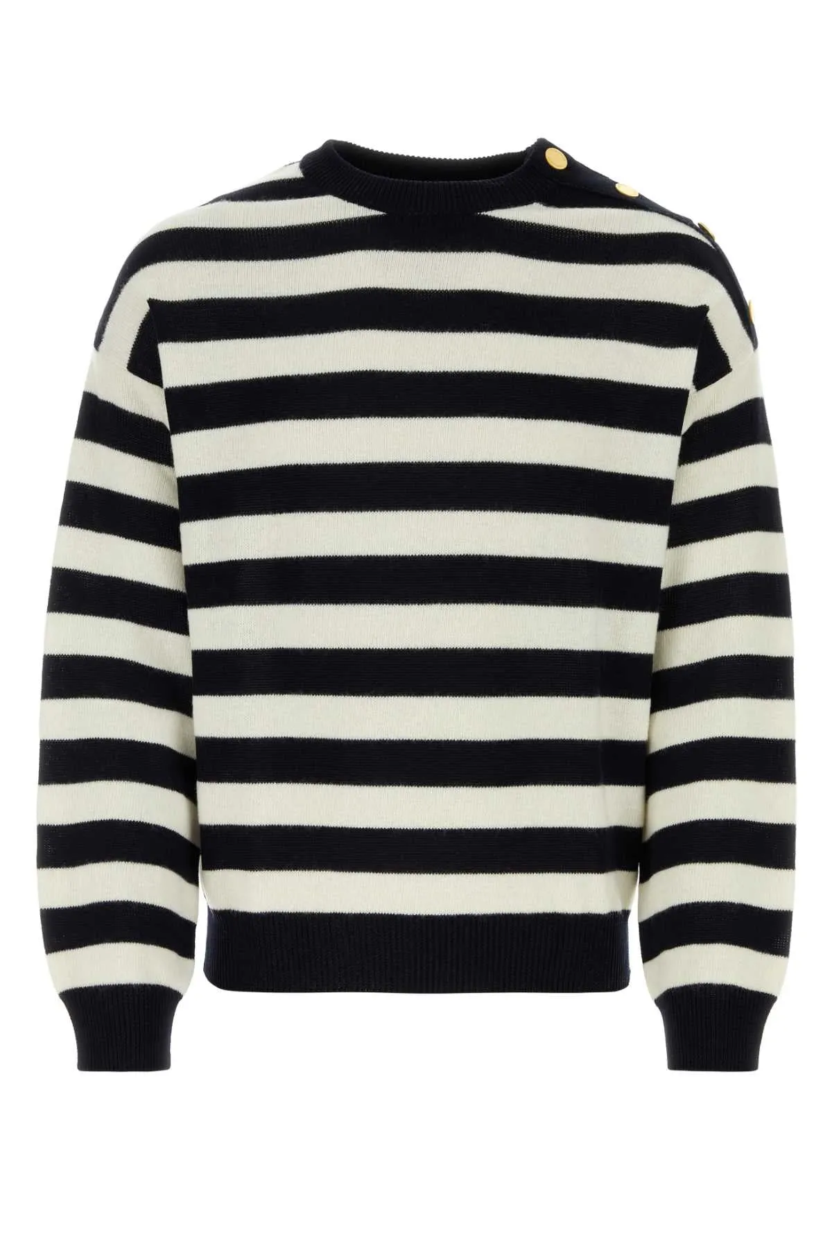 Valentino Garavani Embroidered Cotton Blend Sweater