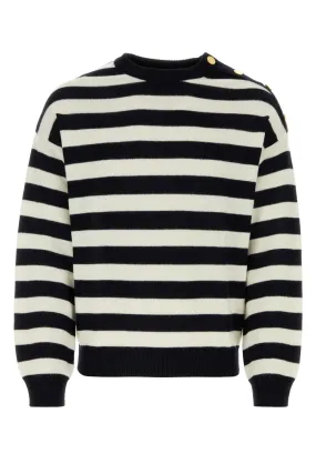 Valentino Garavani Embroidered Cotton Blend Sweater