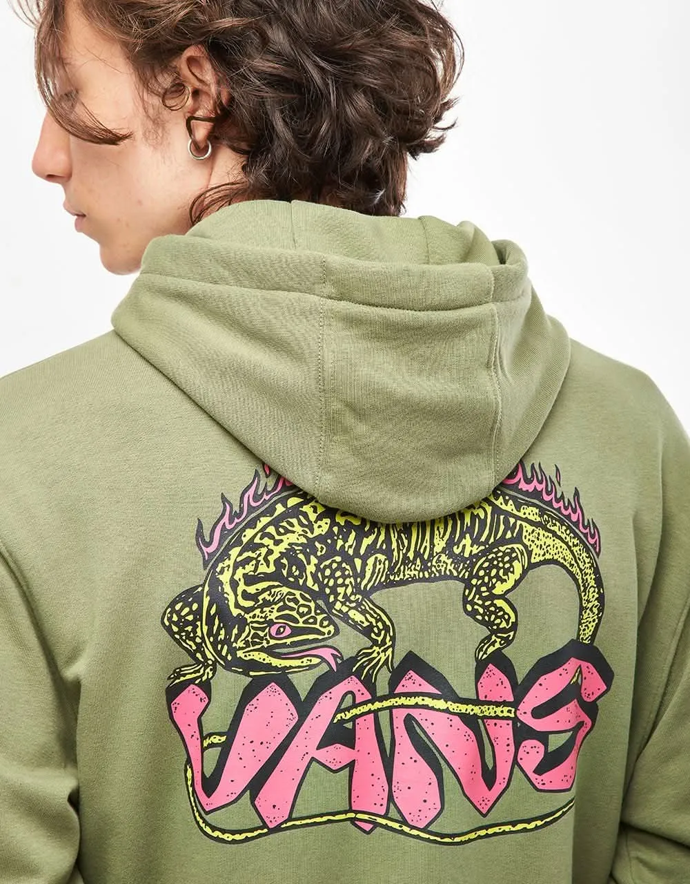 Vans Fiery Friend Pullover Hoodie - Olivine