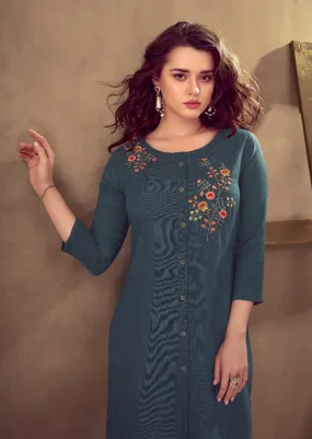 VINK GRACE COTTON EMBROIDERY WORK KURTI COLLECTION