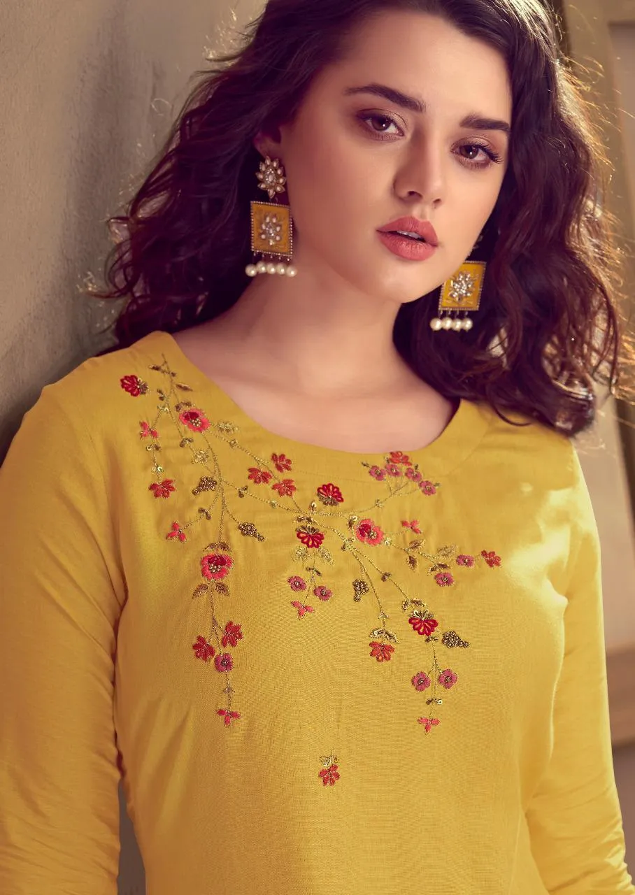 VINK GRACE COTTON EMBROIDERY WORK KURTI COLLECTION