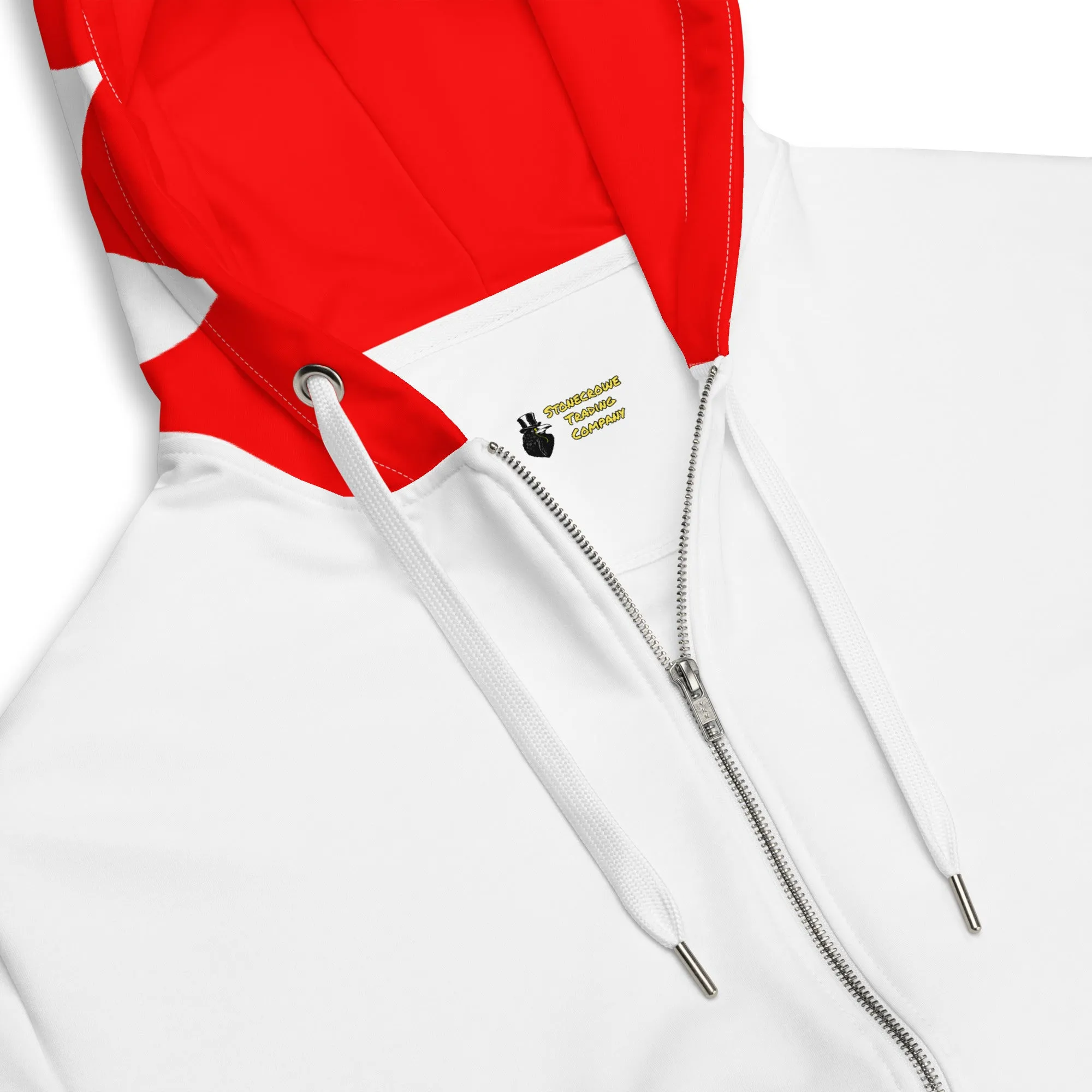 White Mage Unisex Zip Hoodie