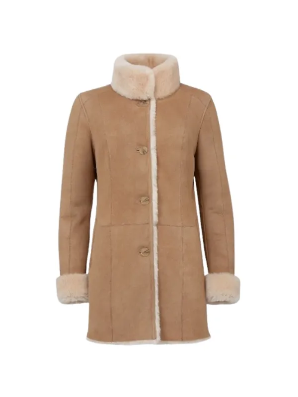 Women’s Suede Shearling Coat