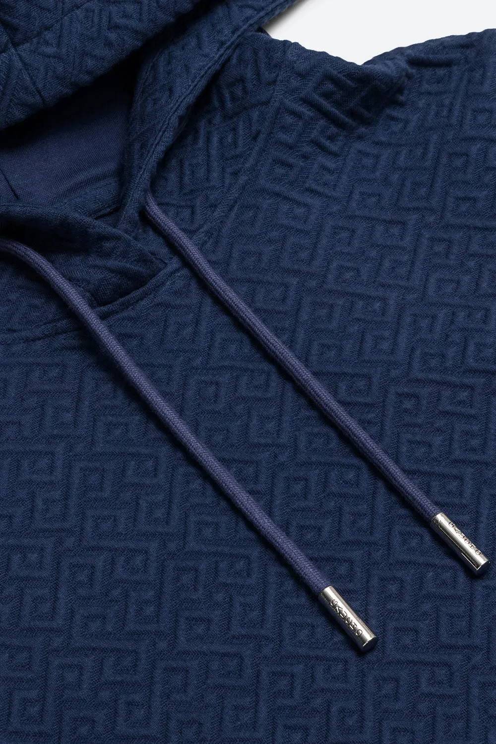 Women's Gorriti Gaucho Pattern Hoodie in Navy