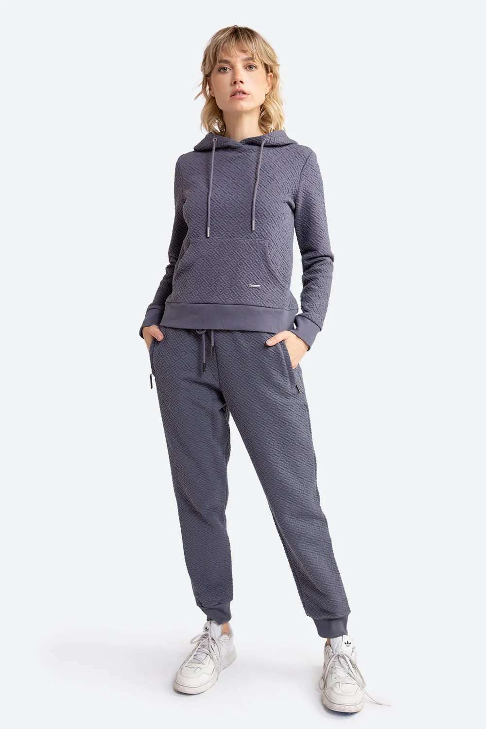 Women's Gorriti Gaucho Pattern Hoodie in Slate