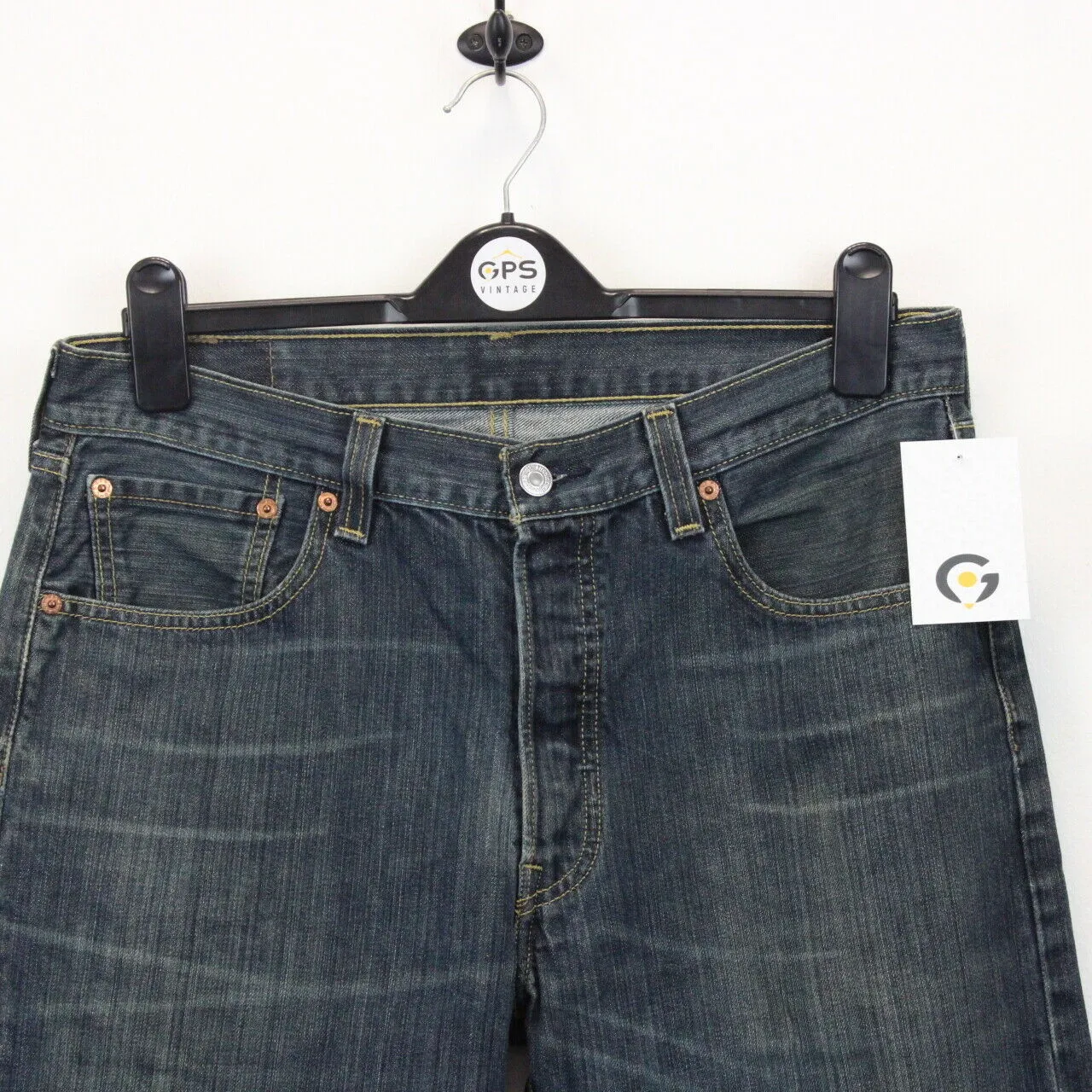 Womens LEVIS 501 Jeans Dark Blue | W34 L32